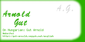 arnold gut business card